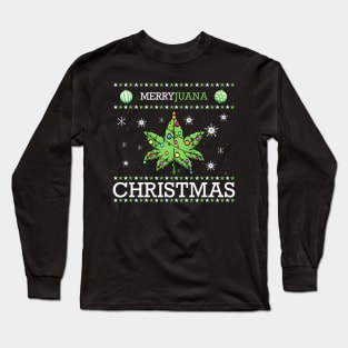 Merryjuana Christmas Long Sleeve T-Shirt